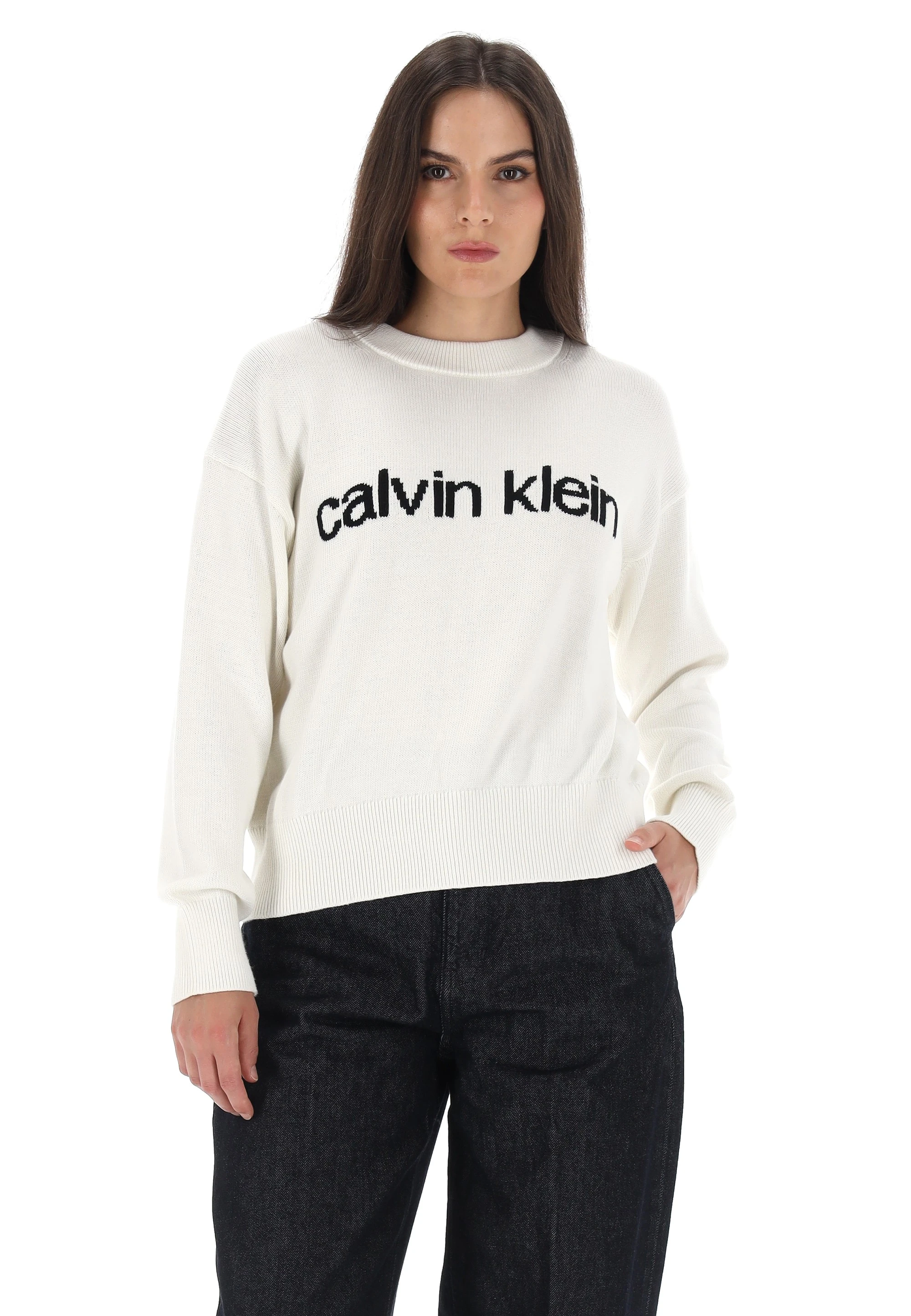 Maglioncino Calvin Klein donna in cotone LV047C311G